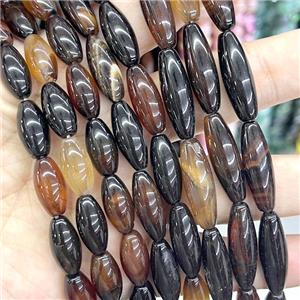 Fancy Agate Rice Beads, approx 8-20mm [GA2797-8X20MM]
