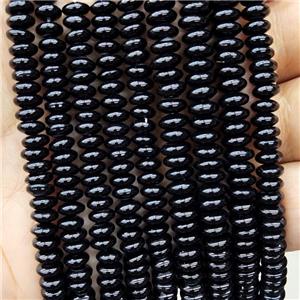 Natural Black Onyx Agate Beads Rondelle, approx 3-6mm [GA2844]