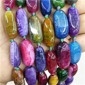 Natural Veins Agate Beads Mixed Color Dye Freeform, approx 11-24mm [GA2955]