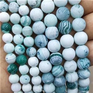 Fire Agate Beads Green Dye Smooth Round, approx 10mm [GA2985-10MM]