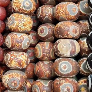Tibetan Agate Rondelle Beads Eye, approx 15-20mm, 22pcs per st [GA2995]