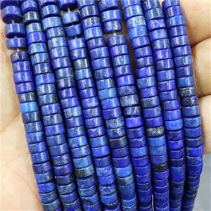 Natural Lapis Lazuli Heishi Spacer Beads Blue Dye, approx 6mm [GA3075]