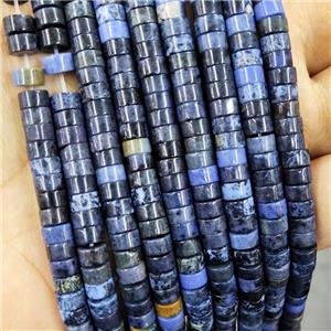 Natural Dumortierite Heishi Spacer Beads Blue, approx 6mm [GA3076]