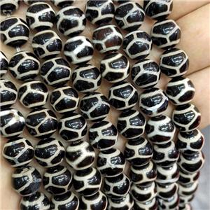 Tibetan Agate Round Beads Smooth Tortoise, approx 10mm, 32pcs per st [GA3384]