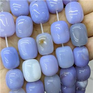 Natural Agate Tube Beads Blue Dye, approx 15-20mm [GA3514]