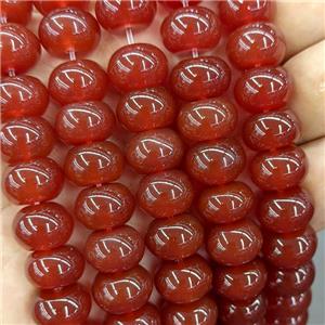 Natural Agate Beads Red Dye Smooth Round, approx 10-14mm [GA3530]