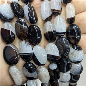 White Druzy Agate Oval Beads Dye, approx 15-20mm [GA3538]