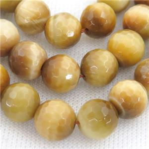 golden Tiger eye stone beads, faceted round, approx 6mm dia [GAM101-6MM]