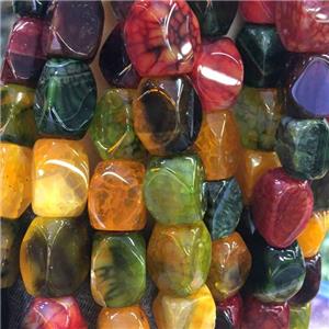 Dragon Veins Agate Beads, freeform, mixed, approx 11-16mm [GB11660]