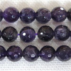 Purple Amethyst Beads, faceted round, approx 4mm dia [GB11687-4MM]