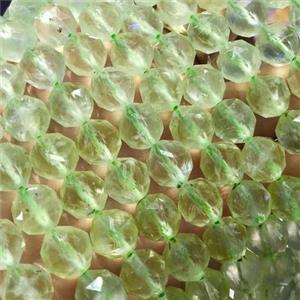 green Prehnite Beads, star-cutting, approx 8mm dia [GB11763]