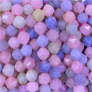Morganite Beads, star-cutting, multicolor, approx 10mm dia [GB11772-10MM]
