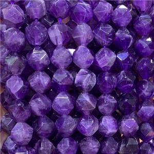 purple Amethyst Beads, star-cutting, approx 8mm dia [GB11774-8MM]