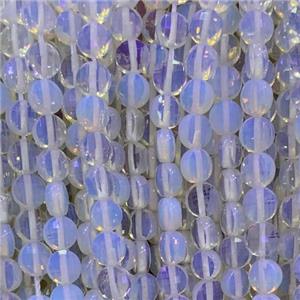 white Opalite Beads, faceted circle, approx 6mm dia [GB11827]