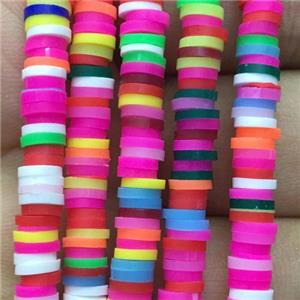 Fimo Polymer Clay Beads, heishi, mixed color, approx 6mm dia [GB11848]