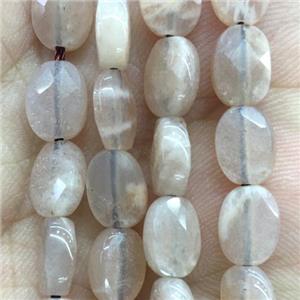 peach MoonStone Beads, faceted oval, approx 6x8mm [GB11872-6X8MM]
