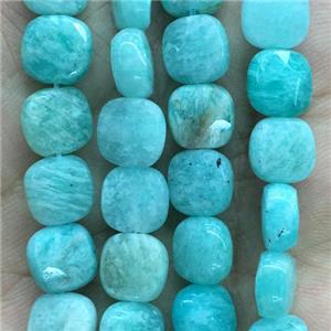 Amazonite Beads, faceted square, approx 8x8mm [GB11889-8MM]