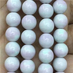 dichromatic round Alashan Agate Beads, purple, approx 10mm dia [GB11915-10MM]