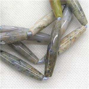natural Ocean Agate rice beads, approx 9x45mm, 8pcs per st [GB11948-9X45MM]