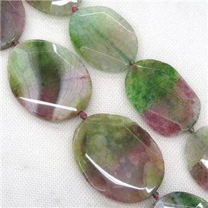 natural Agate slab beads, color treated, approx 30-55mm [GB11963]