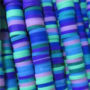 Fimo Polymer Clay heishi beads, mixed color, approx 8mm dia [GB12033]