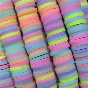 Fimo Polymer Clay heishi beads, mixed color, approx 8mm dia [GB12039]