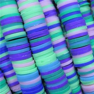 Fimo Polymer Clay heishi beads, mixed color, approx 8mm dia [GB12042]