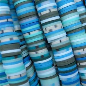 Fimo Polymer Clay heishi beads, mixed color, approx 8mm dia [GB12045]