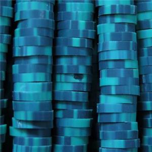 Fimo Polymer Clay heishi beads, multicolor, approx 6mm dia [GB12049]