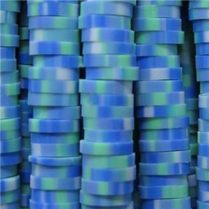 Fimo Polymer Clay heishi beads, multicolor, approx 6mm dia [GB12051]