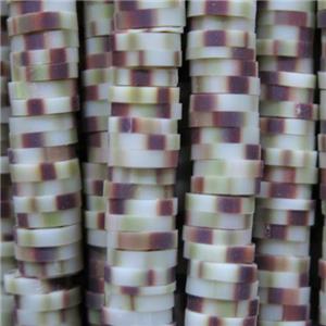 Fimo Polymer Clay heishi beads, multicolor, approx 6mm dia [GB12054]