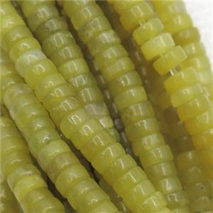 lemon Jade heishi beads, approx 2x4mm [GB12199]