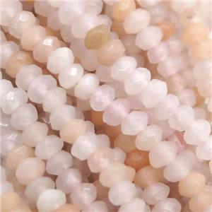 pink aventurine beads, faceted rondelle, approx 2x4mm [GB12205]