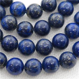 round Lapis Beads, blue treated, approx 4mm dia [GB12259-4MM]