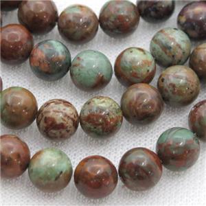 South African Turquoise Beads, round, approx 4mm dia [GB12263-4MM]