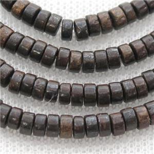 Bronzite heishi beads, approx 4mm [GB12307]