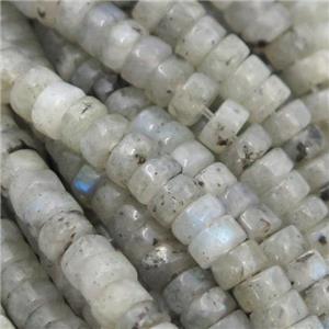 gray Labradorite heishi beads, approx 4mm [GB12322]