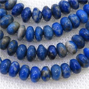 blue Lapis Lazuli rondelle beads, approx 4x6mm [GB12395]