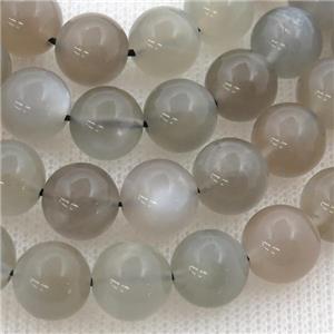 gray MoonStone Beads, round, approx 8mm dia [GB12412-8MM]