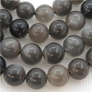 deepgray MoonStone Beads, round, approx 4mm dia [GB12413-4MM]