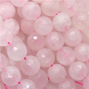 Rose Quartz Beads, faceted round, approx 4mm dia [GB12425-4MM]