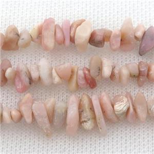 Pink Opal chip beads, approx 4-6mm, 32inch length [GB12517]