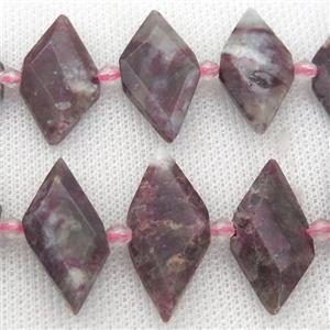 Tourmaline rhombic beads, approx 13-28mm [GB12571]