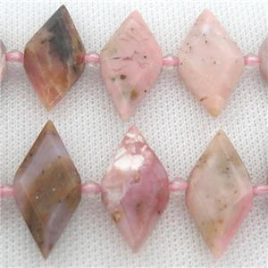 pink Opal rhombic beads, approx 13-28mm [GB12575]
