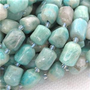 green Amazonite beads, freeform, approx 10-12mm [GB12597-L]