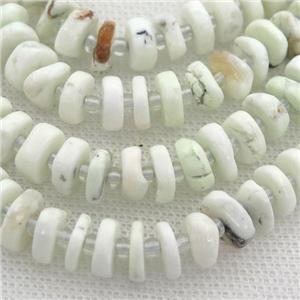Lemon Jasper rondelle beads, approx 4-8mm [GB12719]