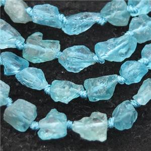 blue Apatite Beads, freeform, approx 6-10mm [GB12770]