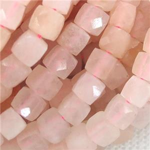 pink Aventurine Beads, faceted cube, approx 6mm [GB12873-6MM]