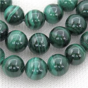 natural Malachite Beads, round, green, approx 8mm dia [GB13034-8MM]