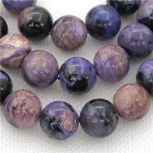 purple Charoite Beads, round, approx 12mm dia [GB13040-12MM]